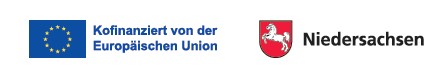 Logos von Niedersachsen und der EU mit dem Text Kofinanziert von der europäischen Union